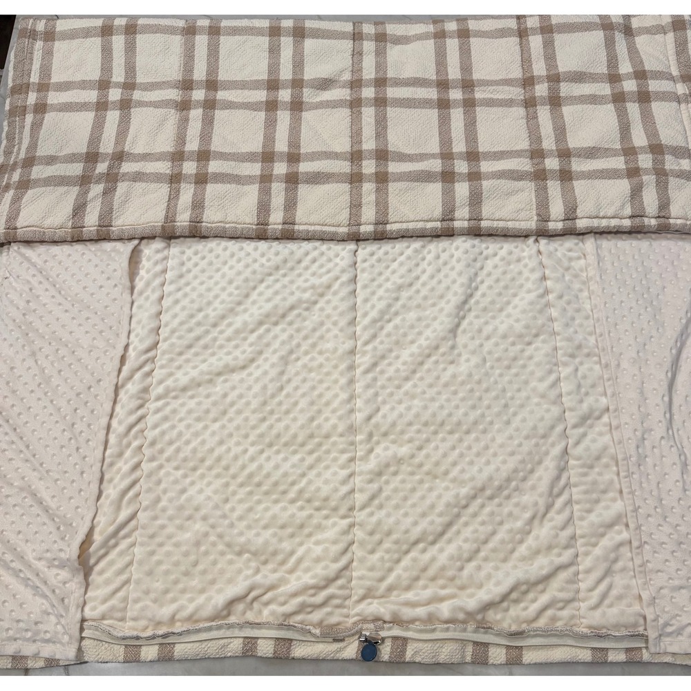 Beddy's Hamilton FULL Size Plaid Zipper Bedding Minky Interior 54x75 TOP ONLY